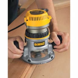 DEWALT 2-1/4 HP 12 Amp Electronic Variable Speed Fixed Base Router with Soft Start thumbnail 4