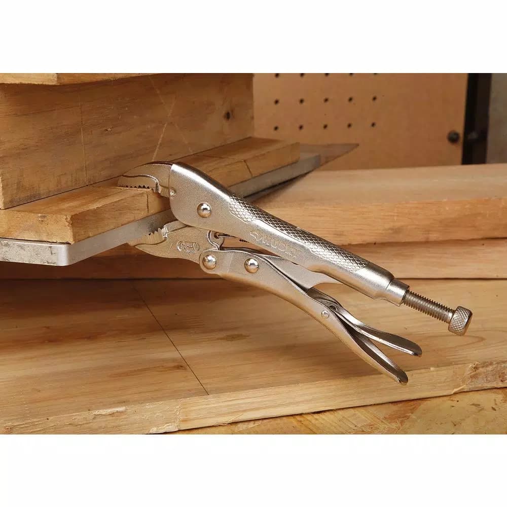Husky 3-Piece Locking Pliers Set with Long Nose and Heat-Treated Jaws
