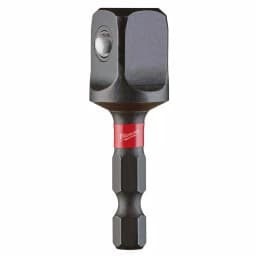Milwaukee SHOCKWAVE 1/2 in. Drive to 1/4 in. Hex Impact Socket Adapter thumbnail 1