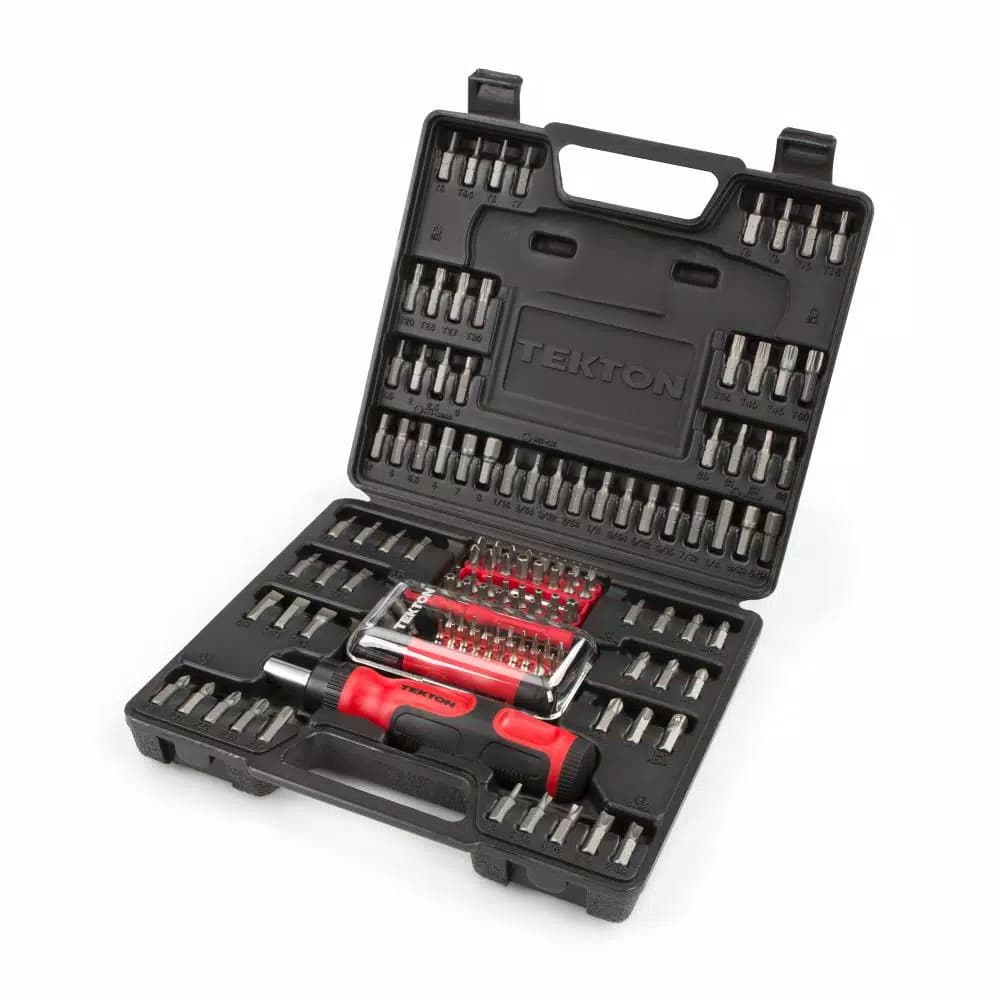 TEKTON 135-Piece Everybit Ratchet Screwdriver and Bit Set with Security and Precision Bits