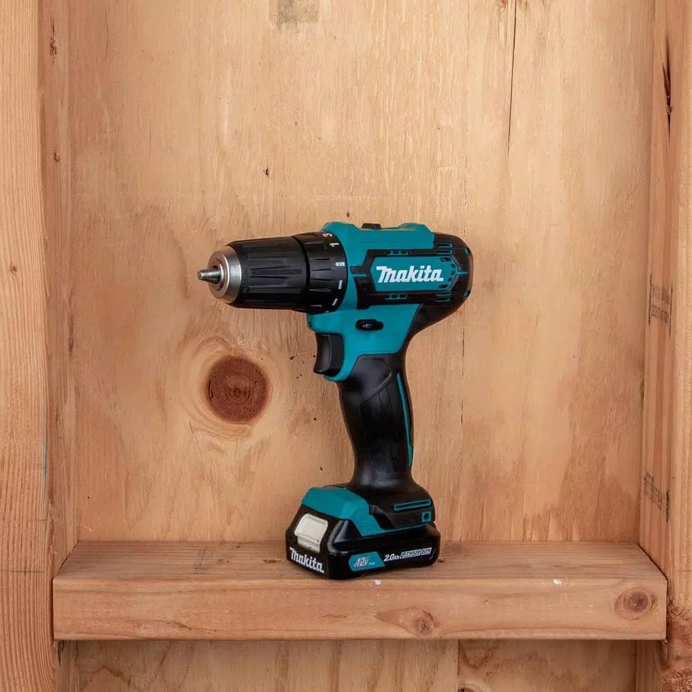 Makita 12V MAX CXT Lithium-Ion Cordless 3/8 in. Driver Drill Kit, 2.0 Ah