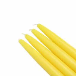 Zest Candle 6 in. Yellow Paraffin Taper Candles, Unscented, 12-Set thumbnail 1