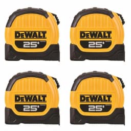 DEWALT 25 ft. x 1-1/8 in. Tape Measure, 4-Pack thumbnail 1