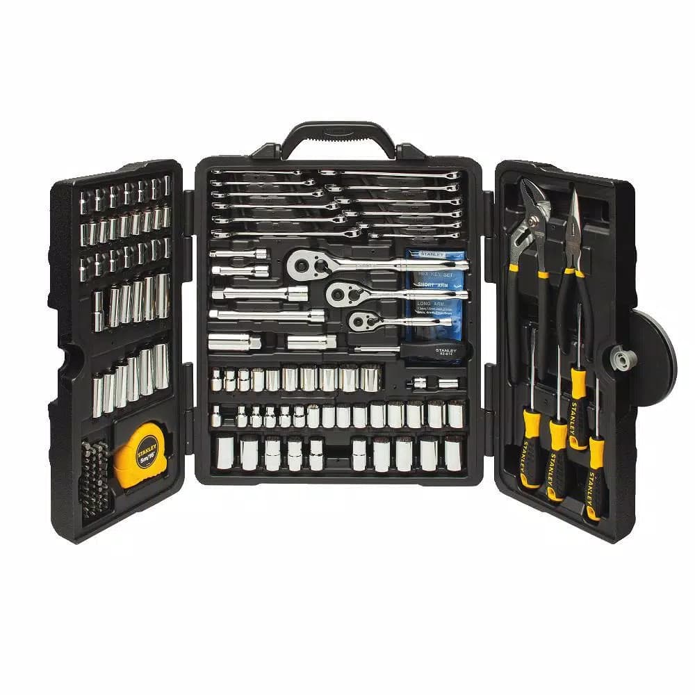 Stanley 170-Piece Mechanics Tool Set with Sockets, Wrenches, and Hand Tools