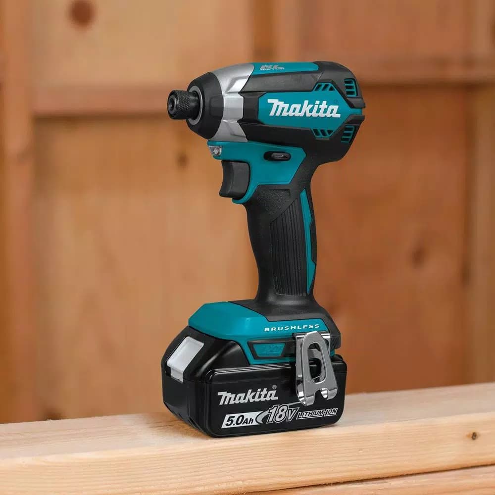 Makita 18V LXT Brushless Cordless Combo Kit - Hammer Drill, Impact Driver, Recip Saw & Flashlight (4-Piece)