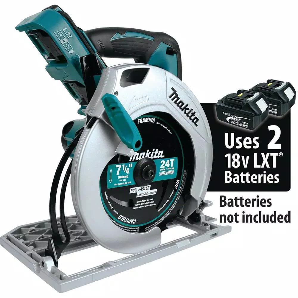 Makita 18V X2 LXT Lithium-Ion (36V) 7-1/4 in. Cordless Circular Saw, Tool Only