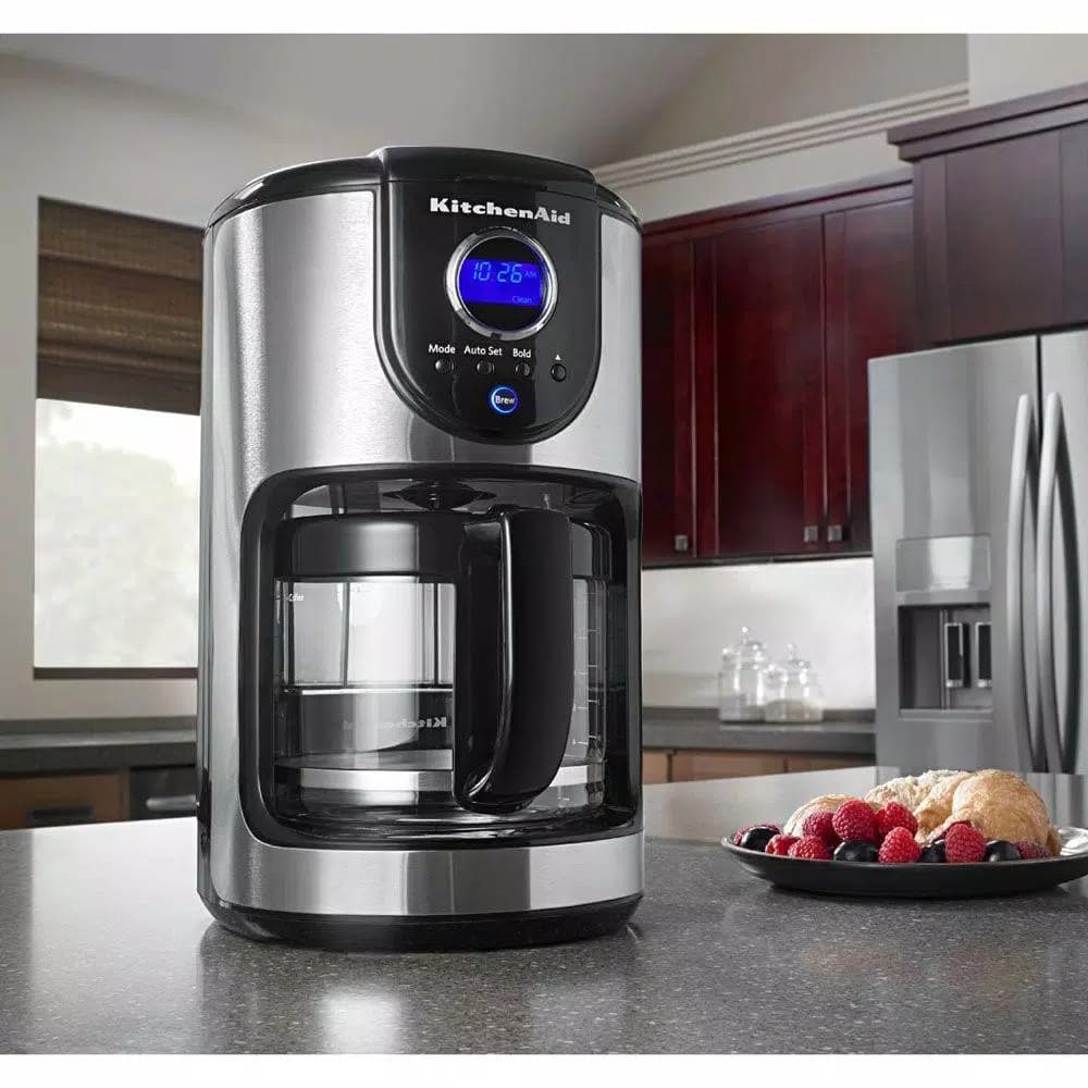 KitchenAid 12-Cup Drip Coffee Maker with Glass Carafe, Onyx Black