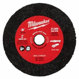 Milwaukee 3 in. Metal Cut-Off Wheels, 3-Pack thumbnail 2