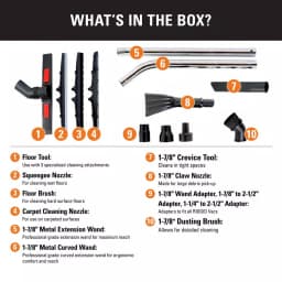 RIDGID Heavy-Duty Cleaning Accessory Kit for 1-7/8 in. and 2-1/2 in. Wet/Dry Shop Vacuums thumbnail 2