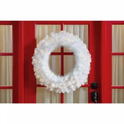 Home Accents Holiday Home Holiday Accents 30 in. Uptown Pre-Lit LED Artificial Christmas Wreath, 50 Warm White Micro Dot Lights thumbnail 2