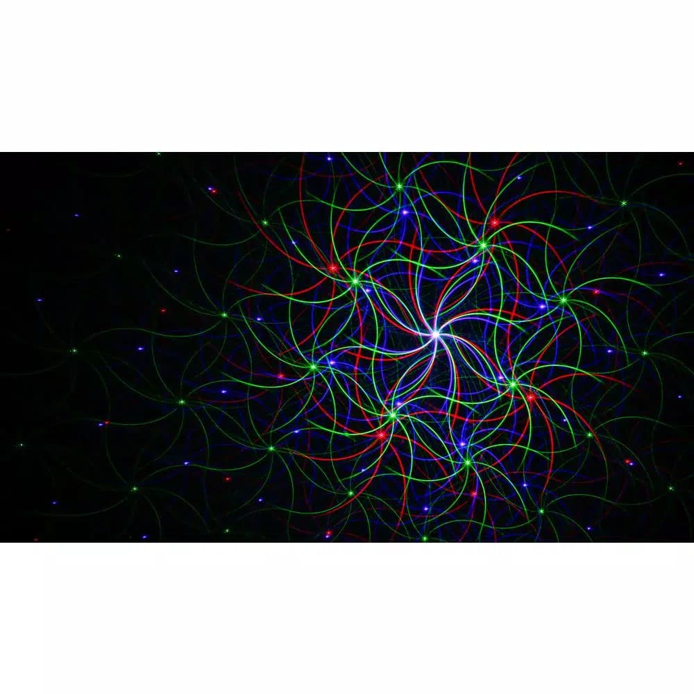LEDMALL 3-Color RGB Outdoor Laser Projector Lights with RF Remote and 8 Moving Patterns