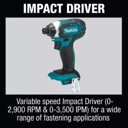 Makita 18V LXT Cordless 6-Piece Combo Kit with 3.0Ah Batteries and Charger thumbnail 6