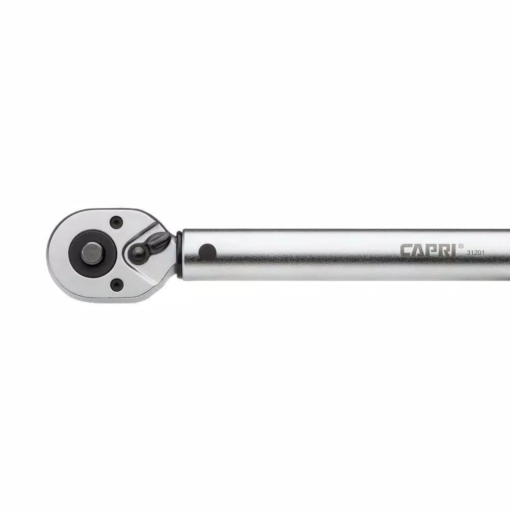 Capri Tools 3/8 in. Drive Industrial Torque Wrench, 15-75 ft. lbs. Range, All-Steel Construction