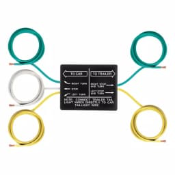 CURT 3-to-2-Wire Taillight Converter, Non-Powered Trailer Wiring Adapter thumbnail 1