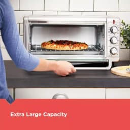 BLACK+DECKER 1500W Extra Wide Crisp 'N Bake Air Fry Toaster Oven, 8-Slice, Stainless Steel thumbnail 7