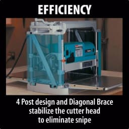 Makita 12 in. Corded Compact Portable Planer, 15 Amp, with Interna-Lok Head Clamp thumbnail 11