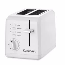 Cuisinart Compact 2-Slice White Wide Slot Toaster with Crumb Tray thumbnail 2