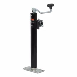 CURT Pipe-Mount Swivel Trailer Jack with Top Handle, 5,000 lbs. Capacity, 15 in. Travel thumbnail 1