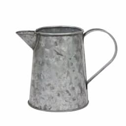 Stonebriar Collection 7 in. Antique Galvanized Metal Jug - Farmhouse Style Decorative Pitcher thumbnail 1