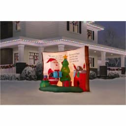 Airblown 6.56 ft. Inflatable Santa in Story Book Scene Christmas Decoration thumbnail 2