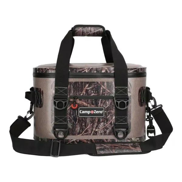 Camp-Zero 17.6 Qt. Soft Cooler, 30-Can Capacity, Beige and Camo