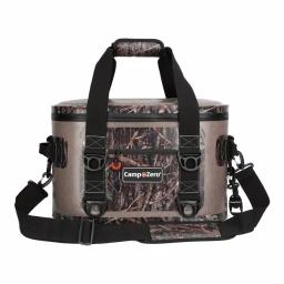 Camp-Zero 17.6 Qt. Soft Cooler, 30-Can Capacity, Beige and Camo thumbnail 1