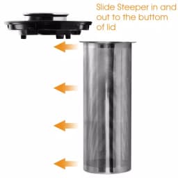 MegaChef 1.8L Cordless Glass and Stainless Steel Electric Tea Kettle with LED Base thumbnail 6