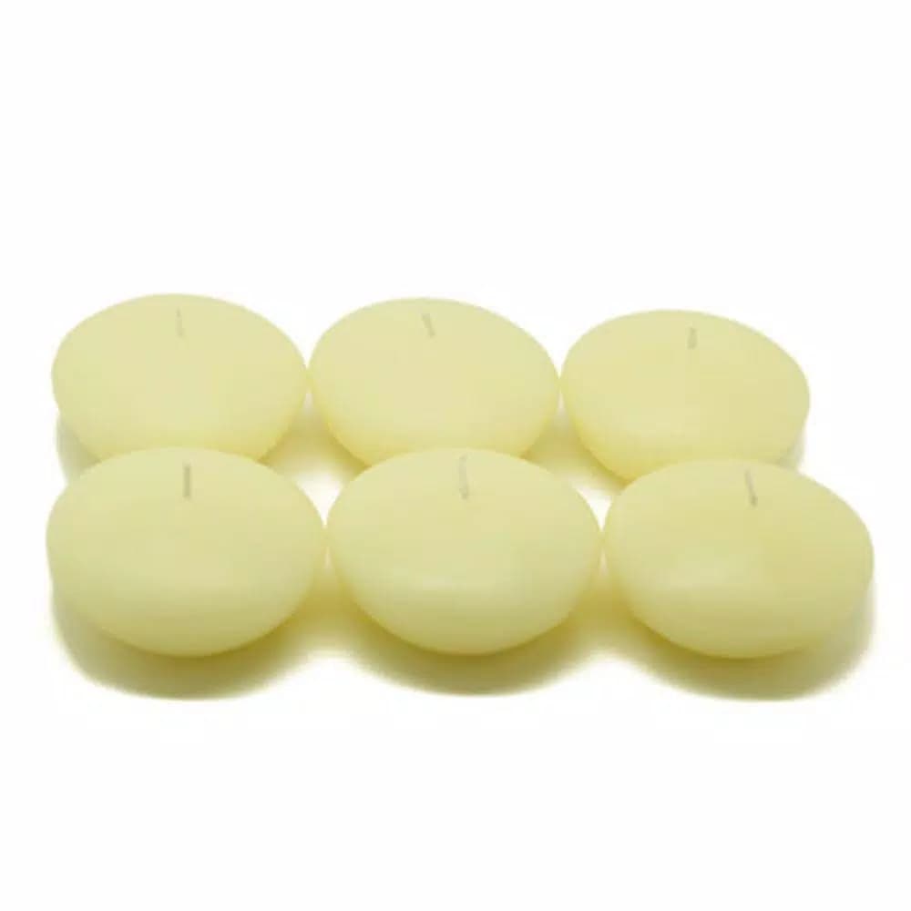 Zest Candle 3 in. Ivory Floating Candles, 12-Pack