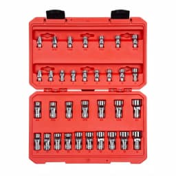 TEKTON 33-Piece 1/4 in. and 3/8 in. Drive Universal Joint Socket Set, 6-Point Hex thumbnail 1
