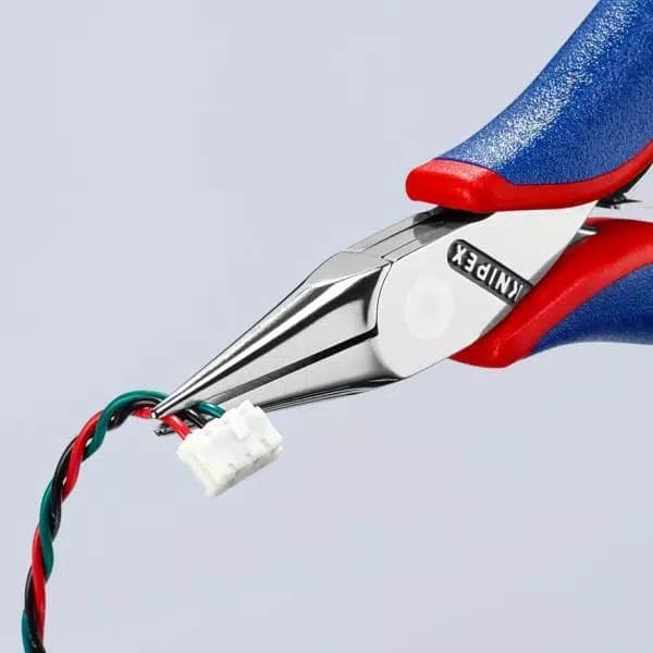 KNIPEX 4-1/2 in. Half Round Tip Precision Box Joint Pliers for Electronics