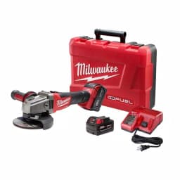 Milwaukee M18 FUEL 4-1/2"/5" Brushless Cordless Angle Grinder Kit with Two 5.0 Ah Batteries thumbnail 1