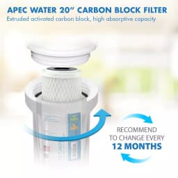 APEC Water Systems 20 in. x 2.5 in. High Capacity Extruded Carbon Pre-Filter thumbnail 4
