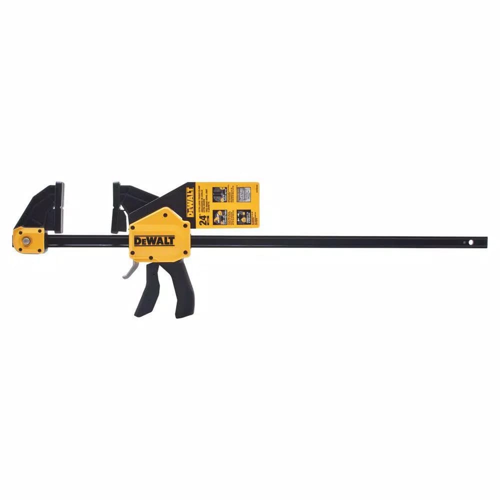DEWALT 24 in. X-Large Trigger Clamp, 600 lbs. Clamping Force, 3.75 in. Throat Depth