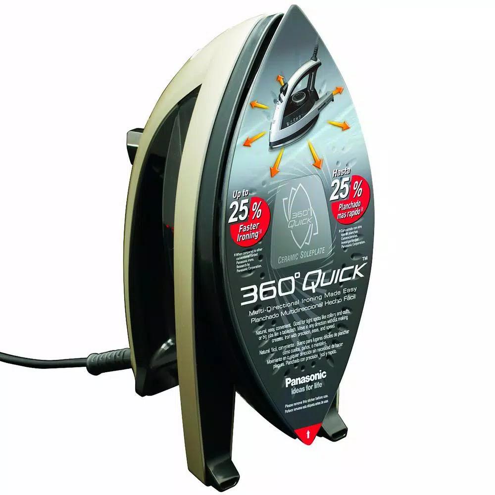 Panasonic Concept 360° Quick Steam and Dry Iron, 1500W, Gray