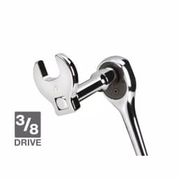 TEKTON 10-Piece 3/8 in. Drive Metric Crowfoot Wrench Set, 10-24 mm thumbnail 4