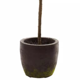 Nearly Natural 2.41 ft. Artificial Topiary with Ornate Clay Planter, Green thumbnail 3