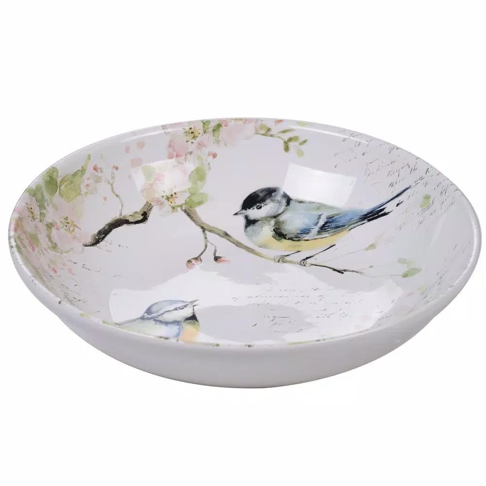 Certified International Spring Meadows 13 in. Ceramic Serving and Pasta Bowl, Multi-Colored