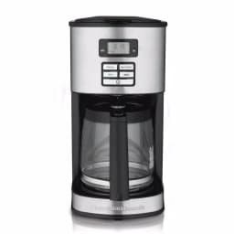 Hamilton Beach 12-Cup Programmable Drip Coffee Maker with Bold Brew Setting, Black and Stainless Steel thumbnail 3