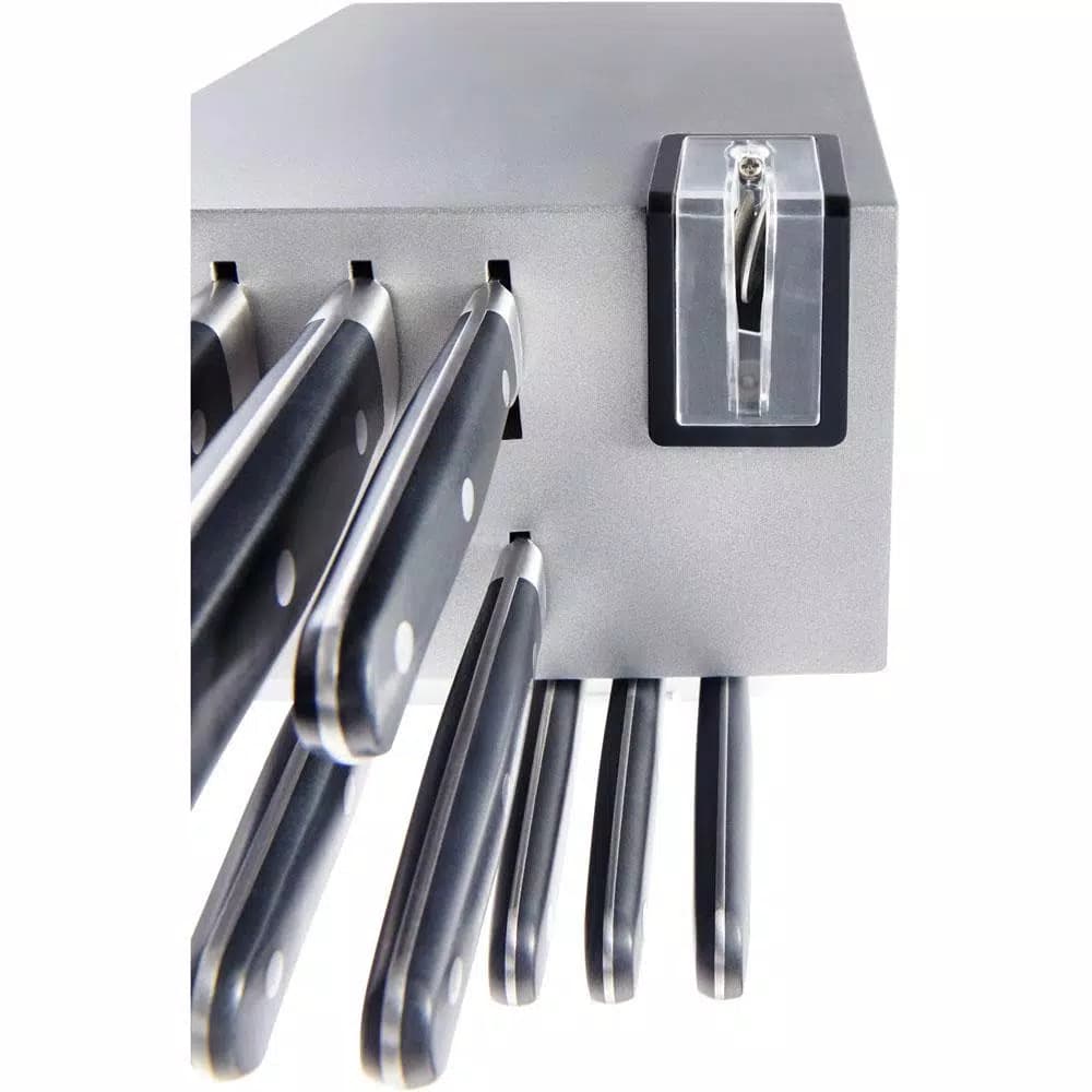 KitchenAid 14-Piece German Stainless Steel Knife Set with Triple Rivet Handles and Wood Block