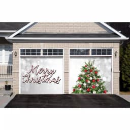 My Door Decor 7 ft. x 8 ft. Christmas Tree Garage Door Banner Mural thumbnail 2