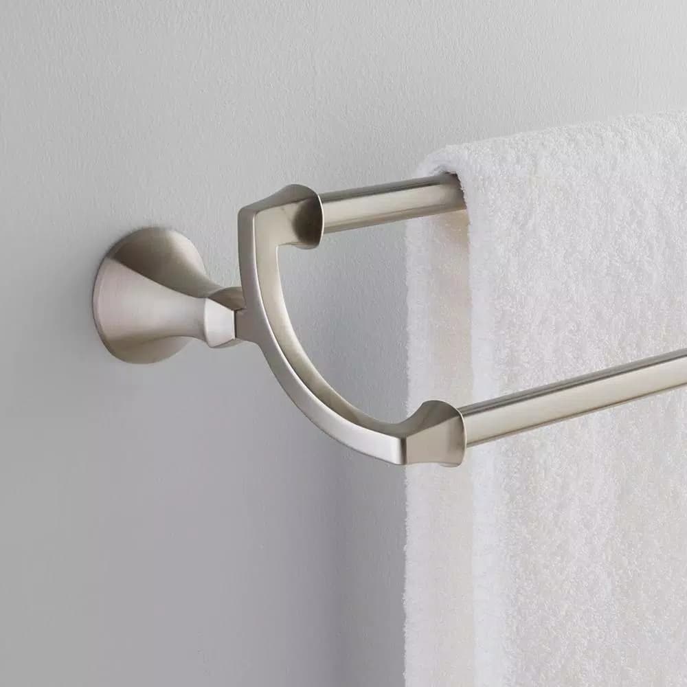 Delta Mandara 24 in. Double Towel Bar, Brushed Nickel