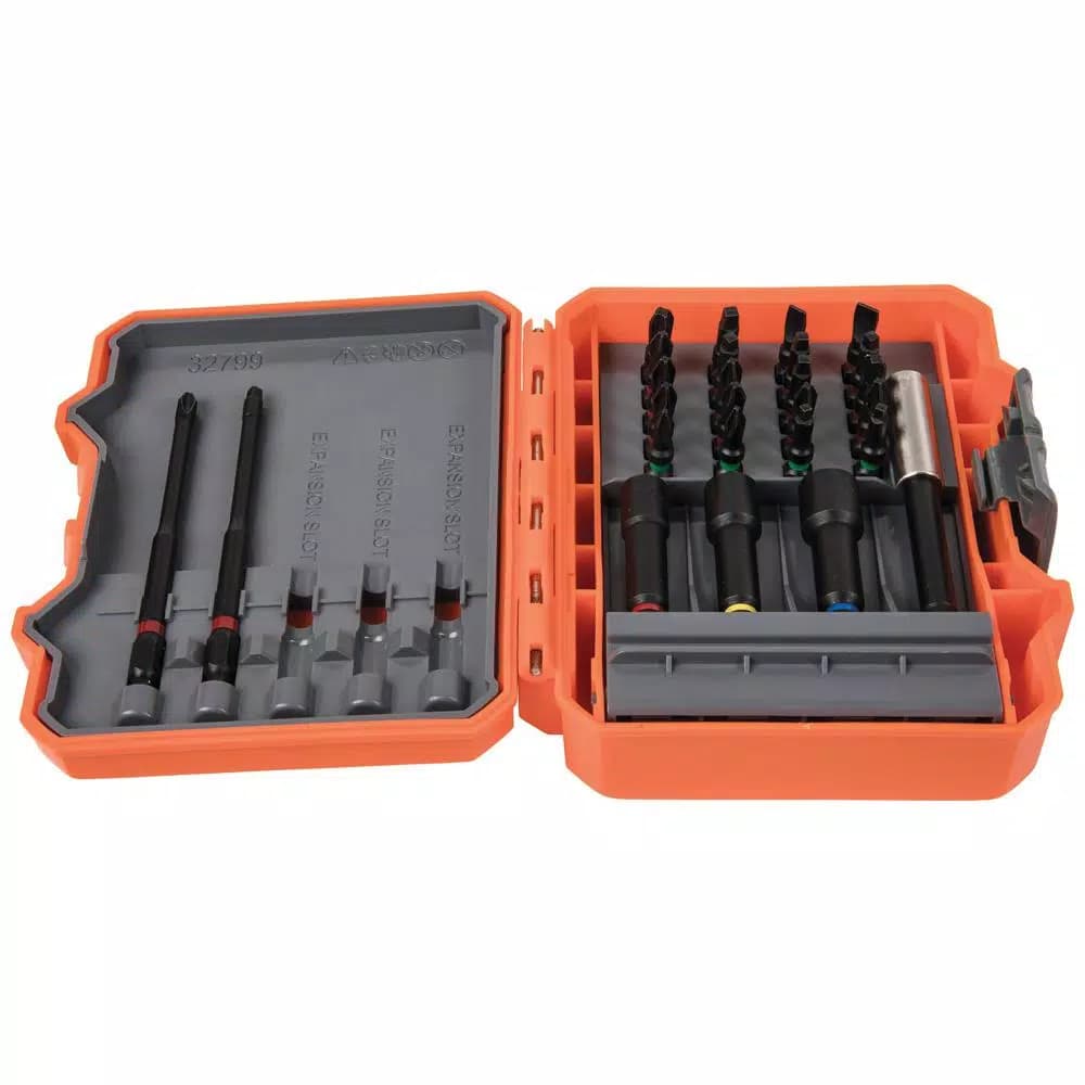 Klein Tools S2 Steel Pro Impact Power Bit and Nut Driver Set, 26-Piece with Case