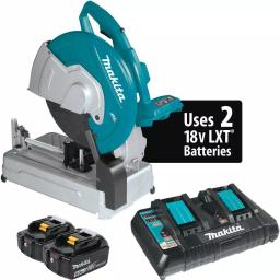 Makita 18V X2 LXT Brushless 14 in. Cordless Cut-Off Saw Kit with 5.0 Ah Batteries and Charger thumbnail 1