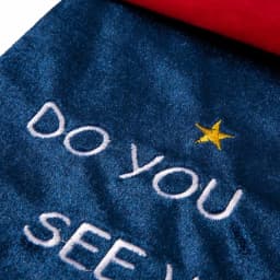 Glitzhome 36 in. Polyester Velvet 3D Oversized Snowman Christmas Stocking with Gold Stars thumbnail 2
