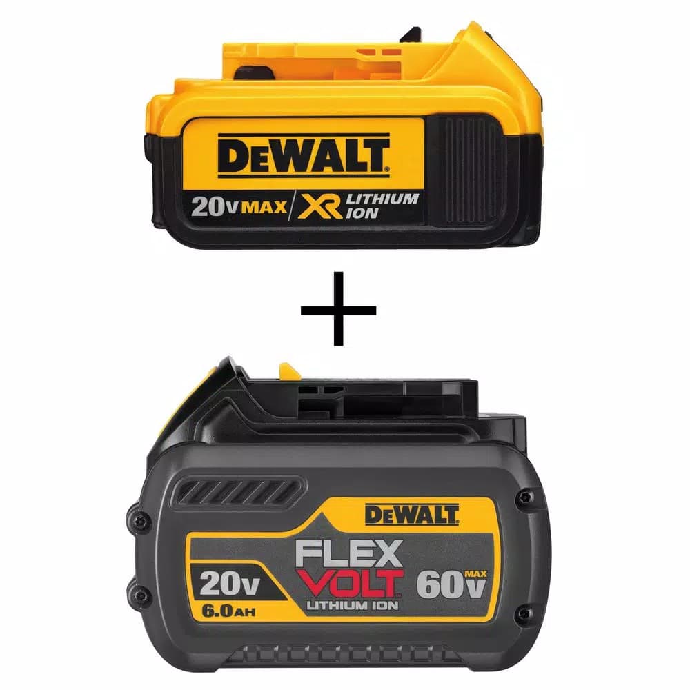 DEWALT 20V MAX XR 4.0Ah Lithium-Ion Battery Pack with FLEXVOLT 20V/60V Battery Bundle