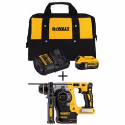 DEWALT 20V MAX XR Brushless 1 in. SDS Plus L-Shape Cordless Rotary Hammer Kit with (2) 5.0 Ah Batteries & Charger thumbnail 1