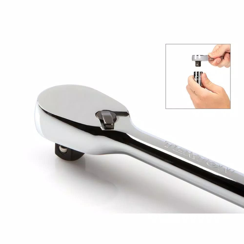 Tekton 1/2 Inch Drive x 24 Inch Extra Long Ratchet, 90-Tooth Ultra-Compact Head