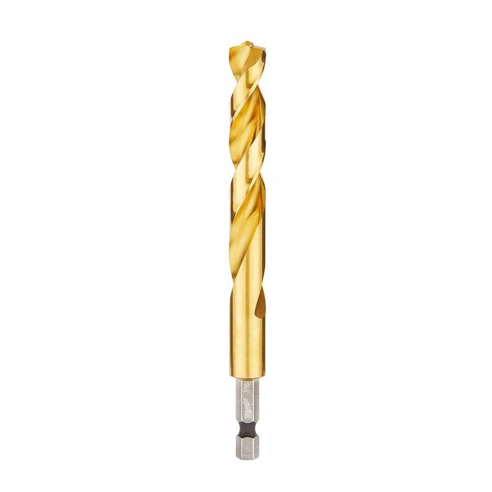 Milwaukee SHOCKWAVE 7/16 in. Titanium Twist Drill Bit with 1/4 in. Hex Shank