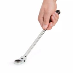TEKTON 7/16 in. x 1/2 in. Extra Long Flex-Head Ratcheting Box End Wrench thumbnail 8