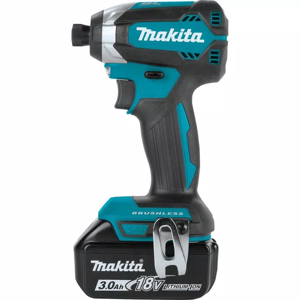 Makita 18V LXT Brushless Cordless 2-Piece Combo Kit with 3.0Ah Batteries, Drill/Driver and Impact Driver
